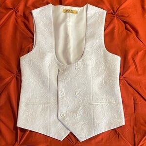 Victoria's Secret White Patterned Vest
